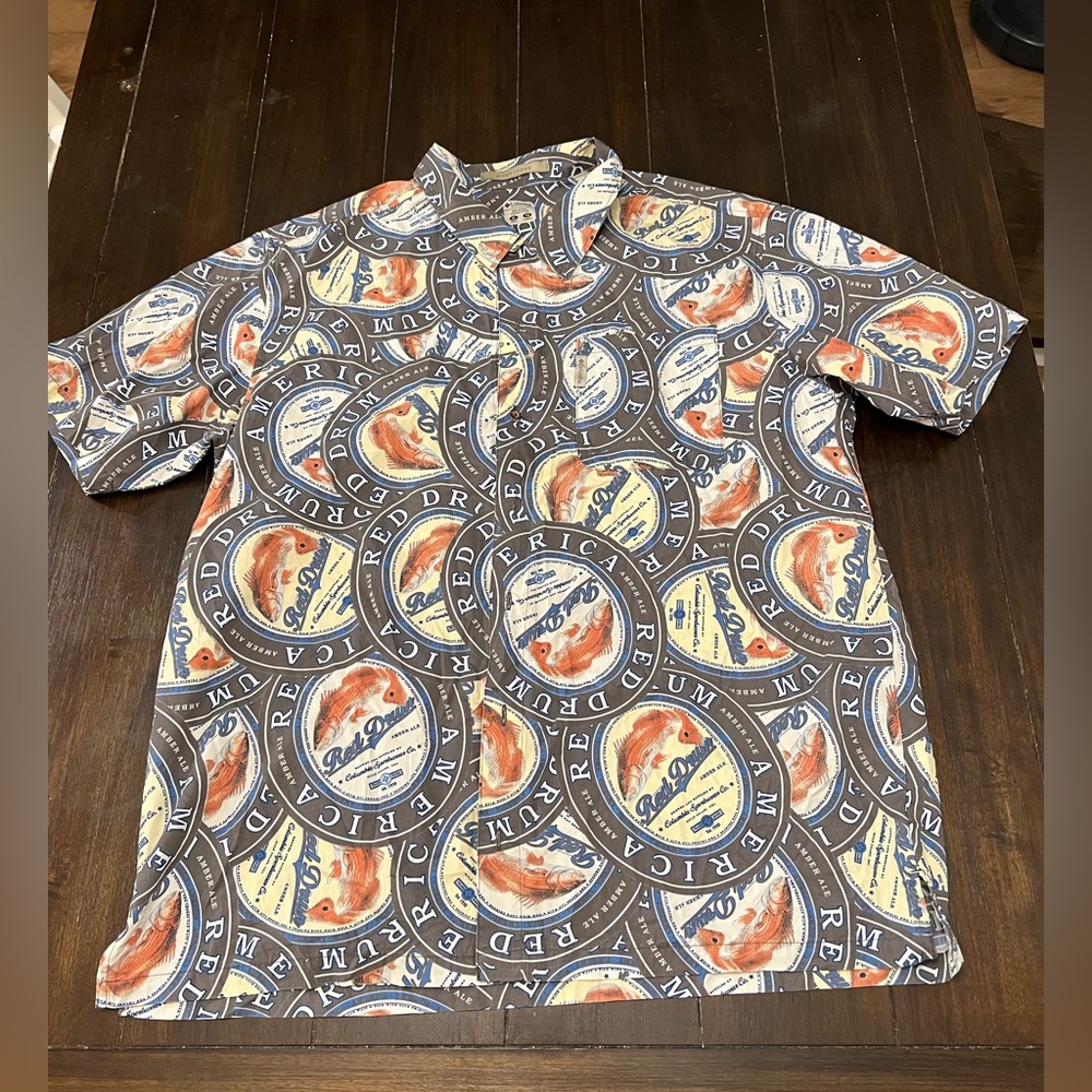 Mens Columbia Red Drum button down shirt